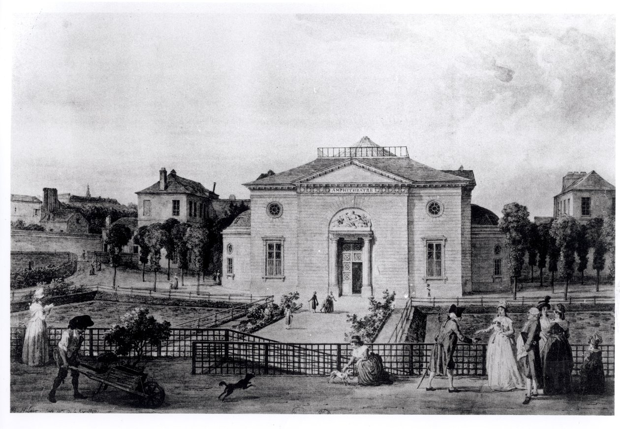 Das Große Amphitheater des Jardin des Plantes in Paris, 1794, aus 