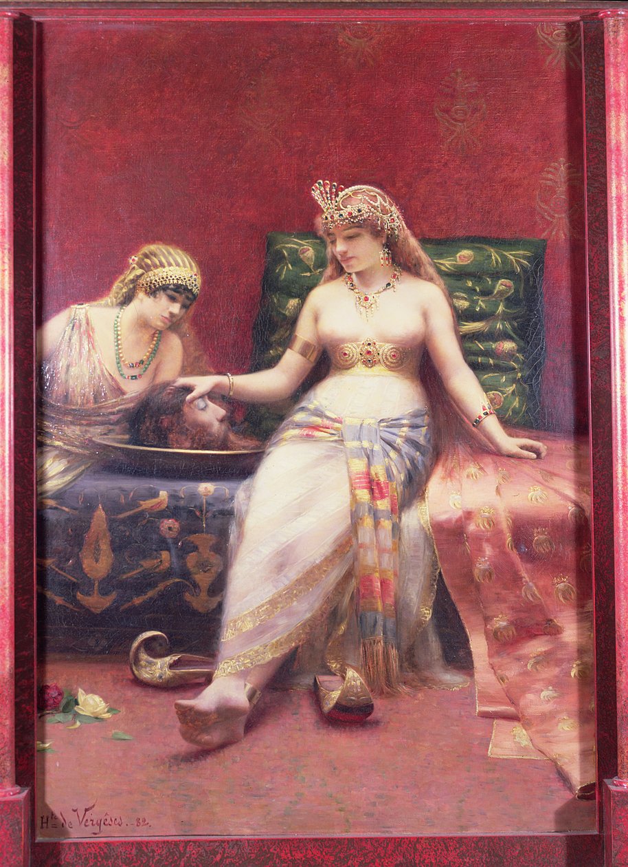 Salome mit dem Kopf von Johannes dem Täufer, 1882 von Jean Baptiste Hippolyte de Vergeses