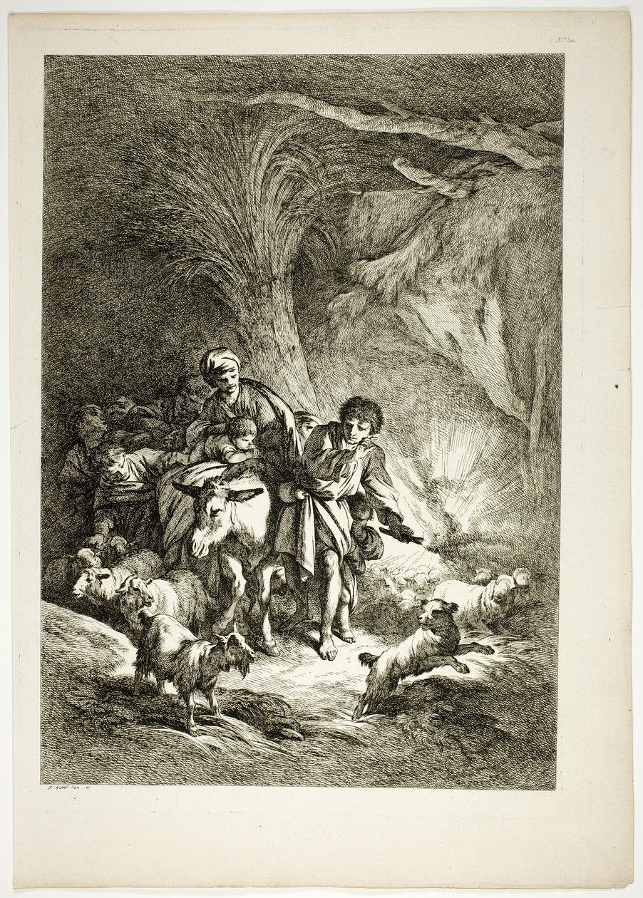 Tafel 30 von 38 aus Oeuvres de J. B. Huet von Jean Baptiste Huet