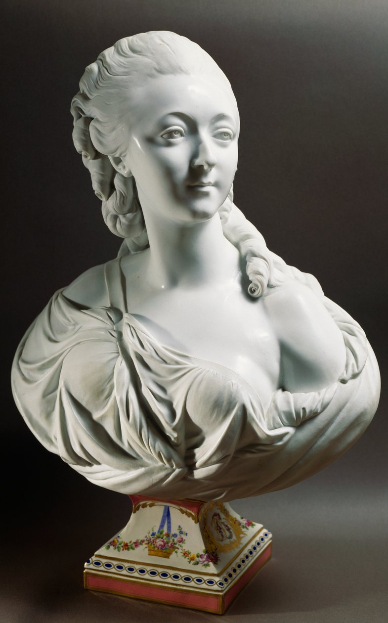Büste von Marie-Jeanne Becu, Comtesse Du Barry (1743-1793) von Jean Baptiste II Lemoyne