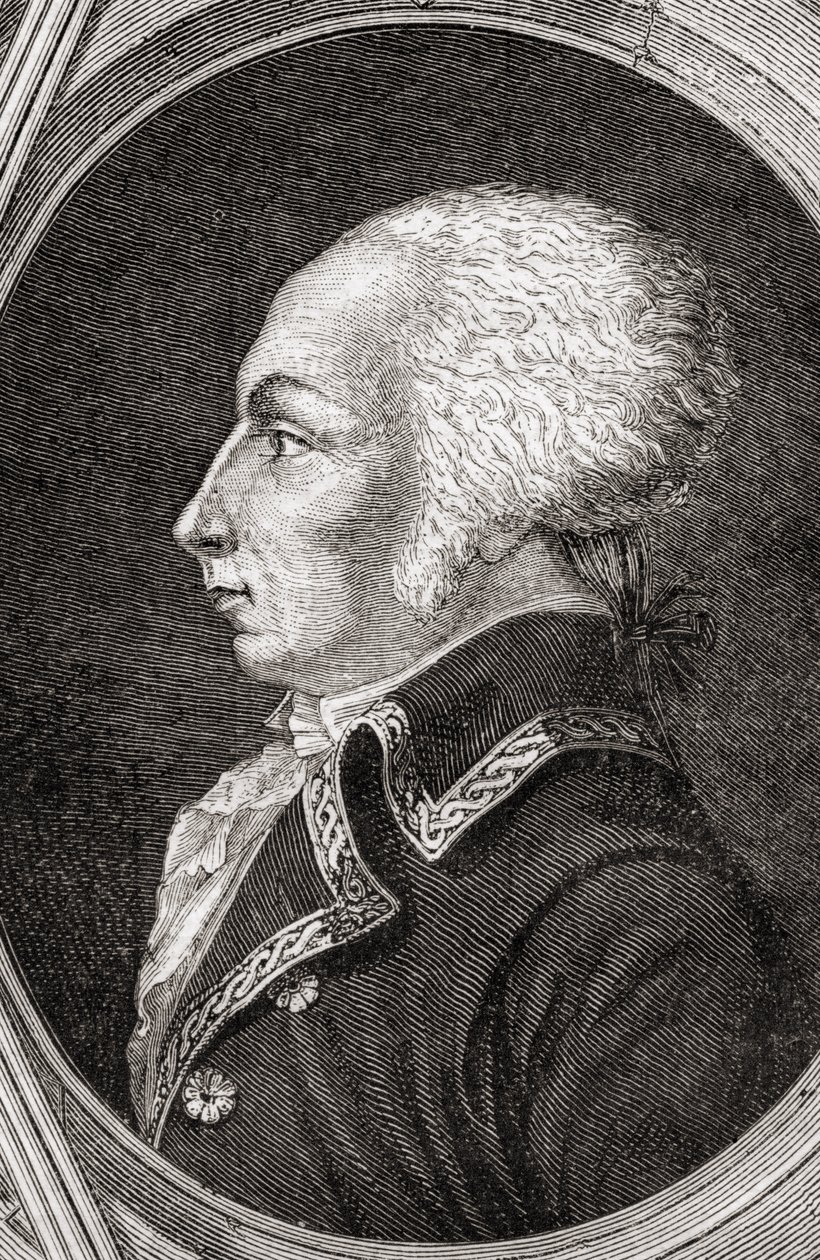 Francois Christophe Kellermann, graviert von Pannemaker-Ligny, aus 