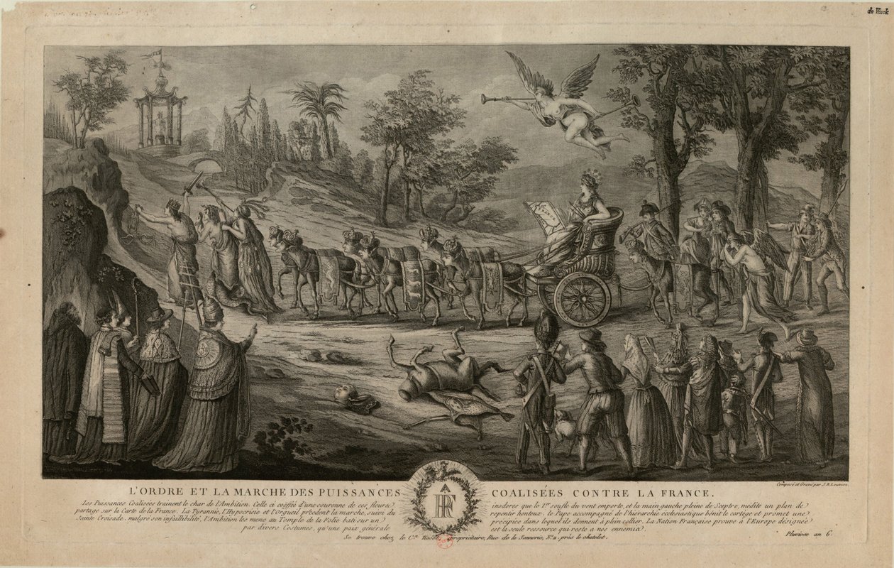 Marsch der gegen Frankreich verbündeten Mächte, 1798 von Jean Baptiste Marie Louvion