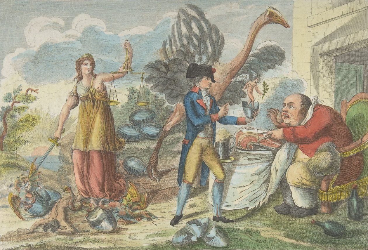 Der Neunte Thermidor oder die englische Überraschung..., 1795 von Jean Baptiste Marie Louvion