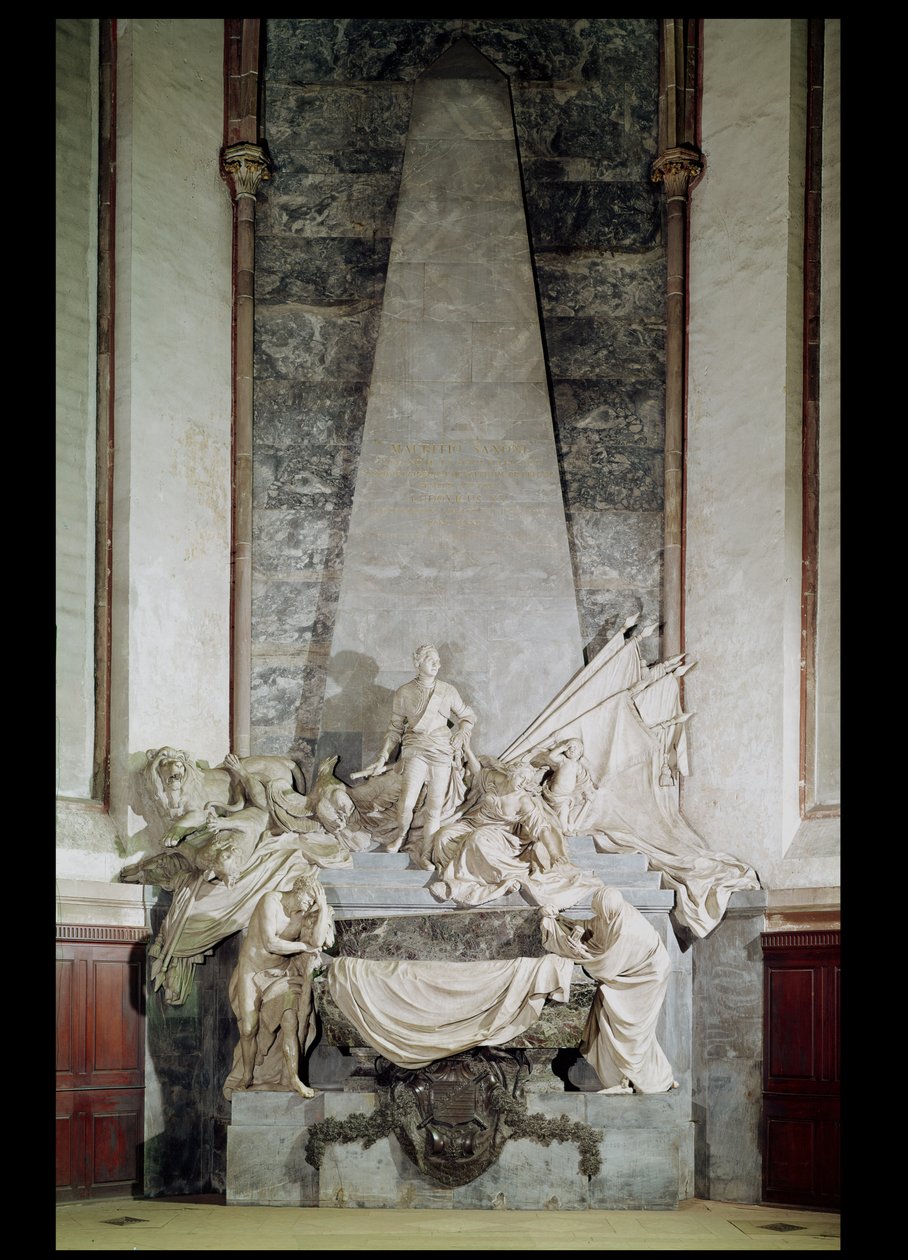 Grabmal von Marschall Maurice de Saxe (1696-1750), 1756-77 von Jean Baptiste Pigalle