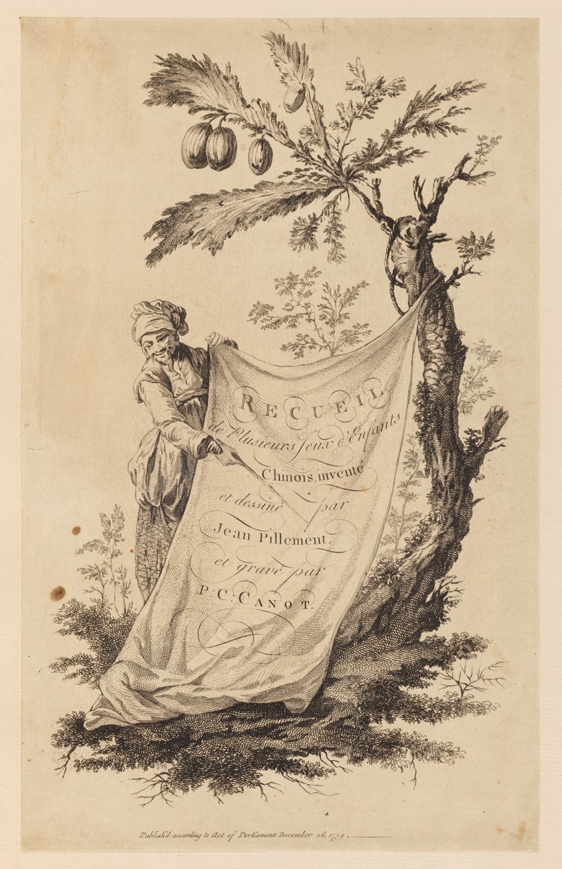 Titelseite, "Recueil de Plusieurs Jeux d