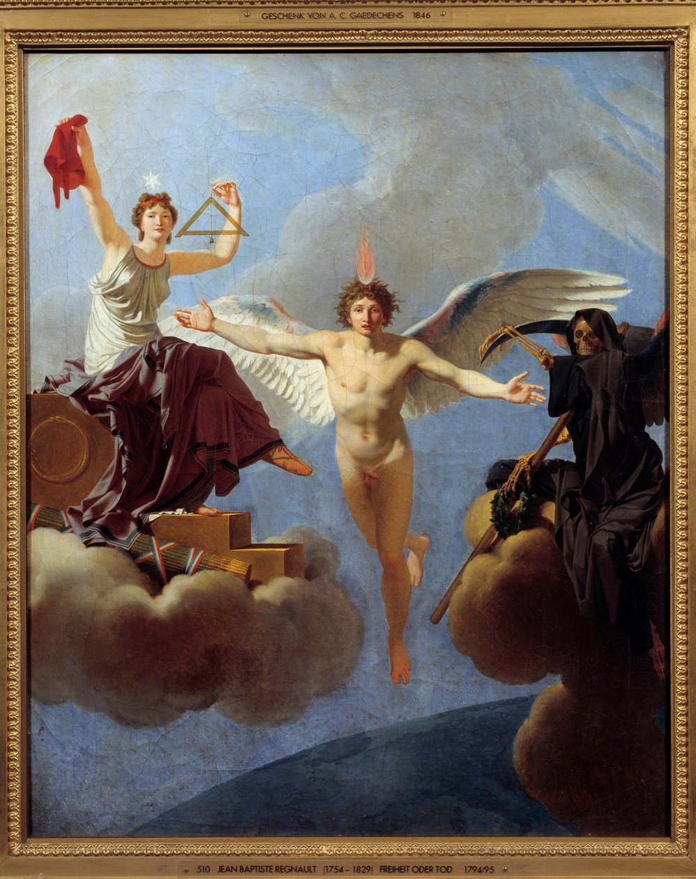 Die Freiheit oder der Tod (Allegorie der Freiheit) von Jean Baptiste Regnault