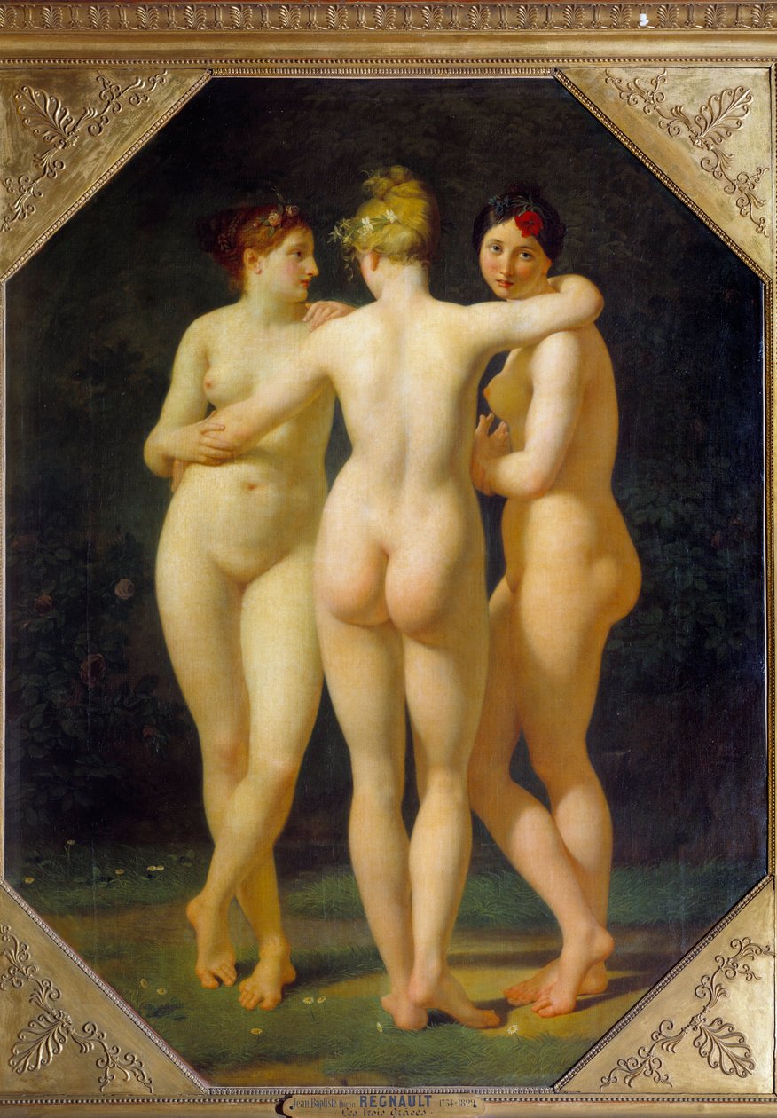 Die drei Grazien von Jean Baptiste Regnault