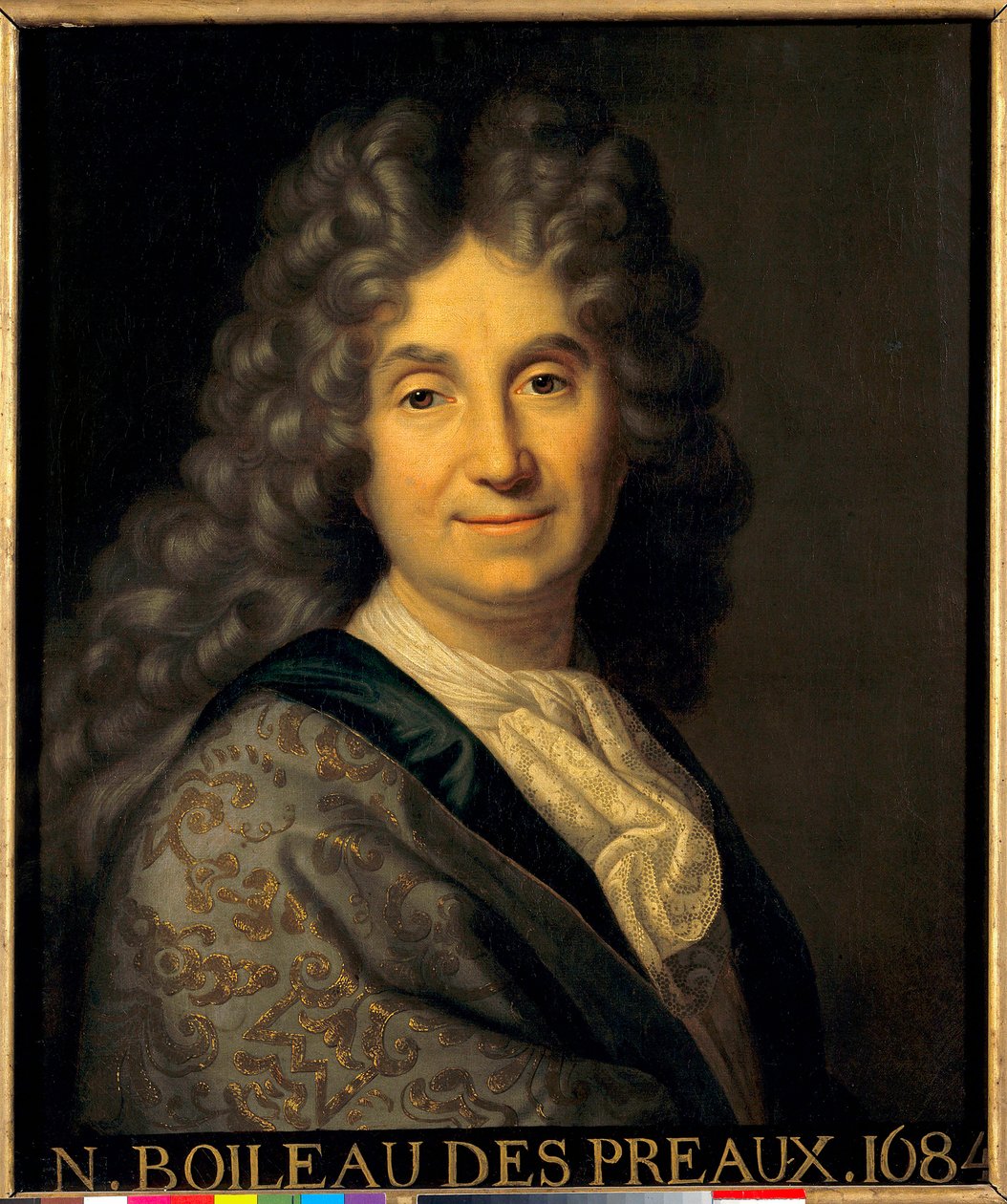 Porträt von Nicolas Boileau Despreaux (Boileau-Despreaux) (1636-1711) von Jean Baptiste Santerre