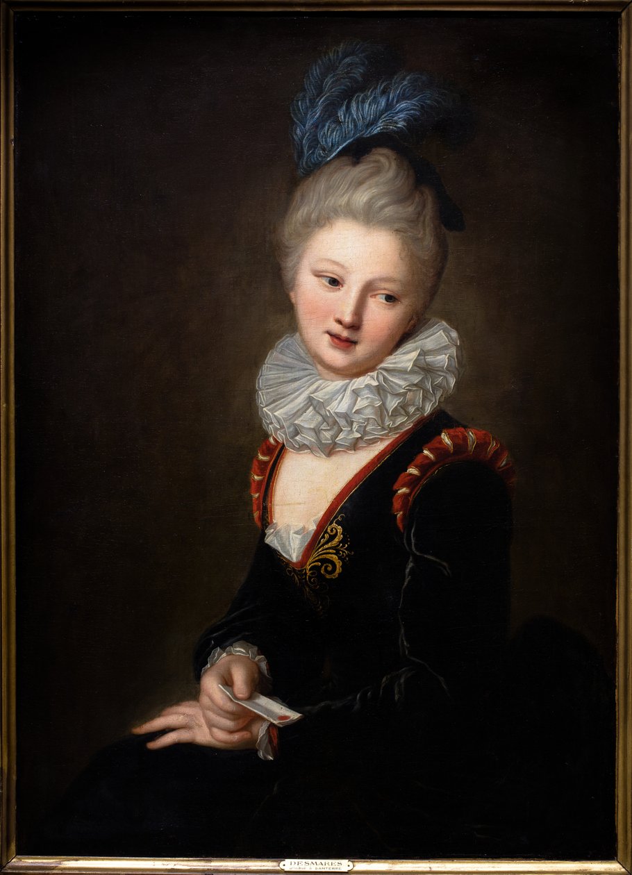 Die junge Frau mit dem süßen Ticket von Jean Baptiste Santerre