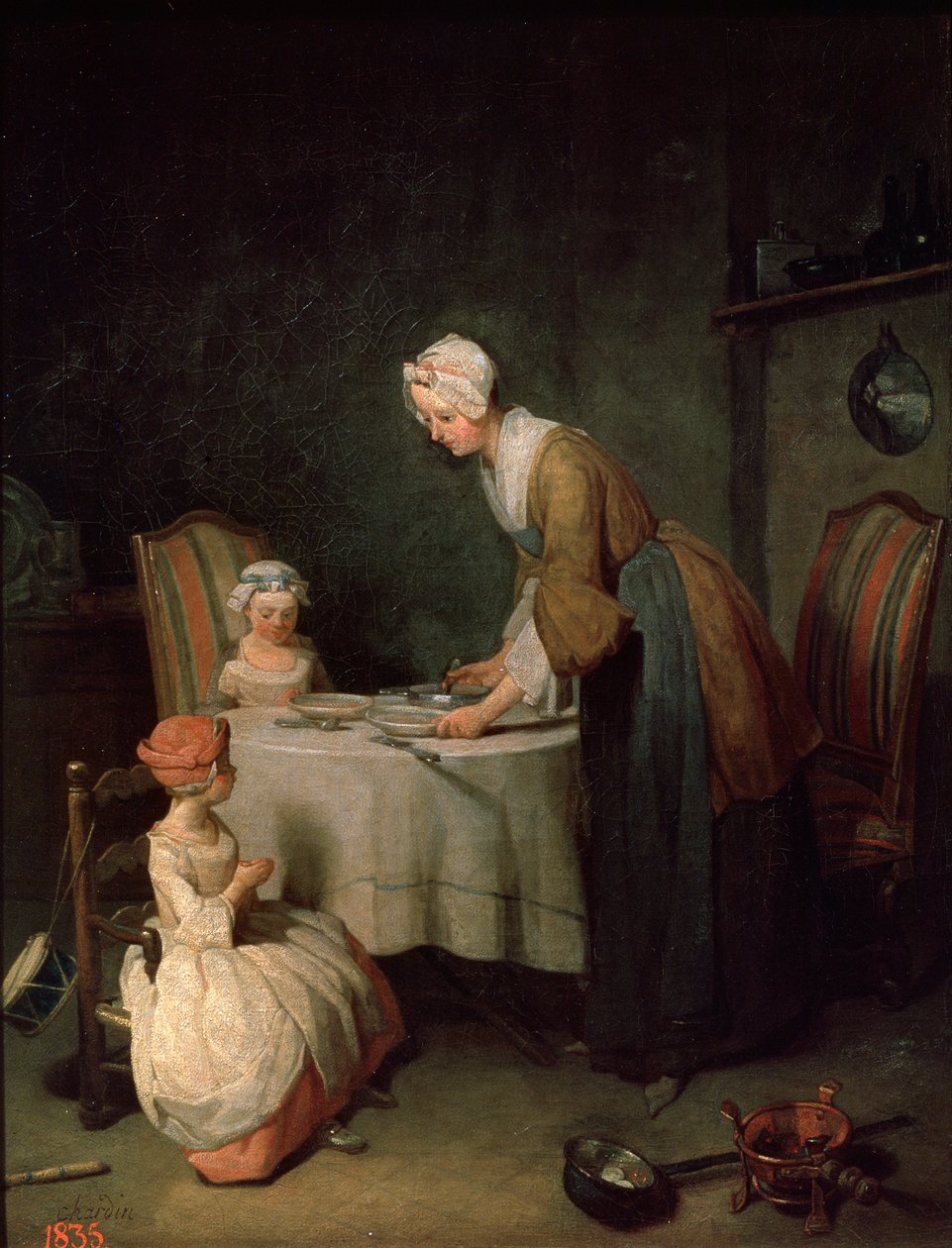 Das Tischgebet, 1744 von Jean Baptiste Simeon Chardin
