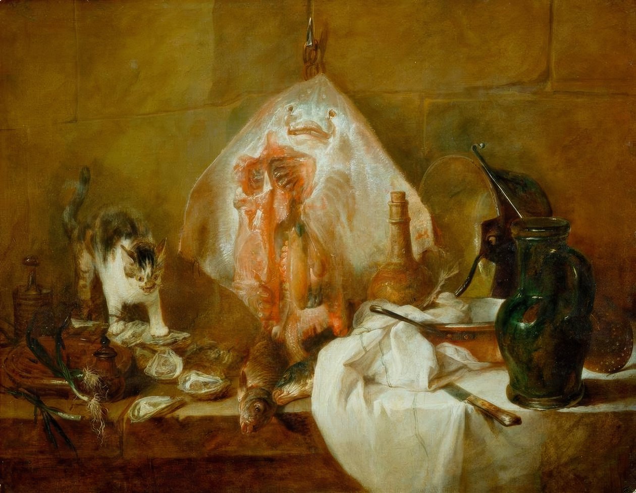 Der Rochen, auch Kücheninterieur genannt von Jean Baptiste Simeon Chardin