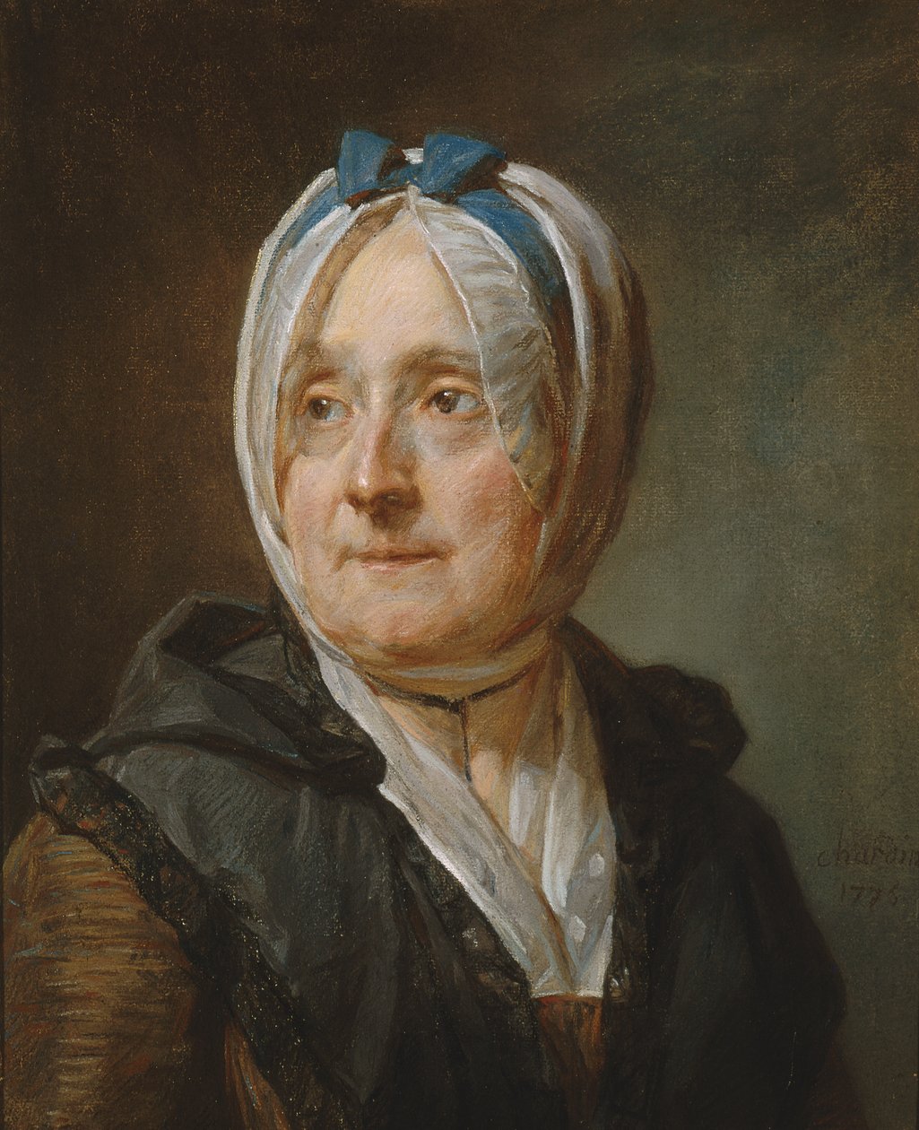 Porträt von Madame Chardin, 1775 von Jean Baptiste Simeon Chardin