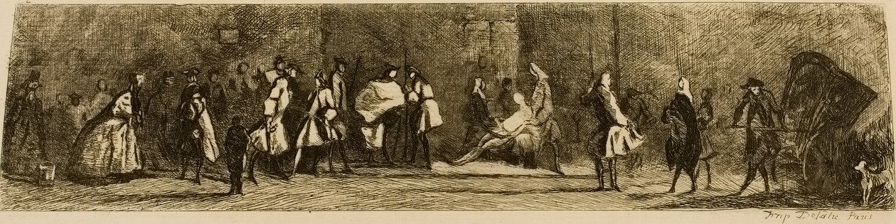 Das Schild des Chirurgen-Barbiers, graviert von Jules de Goncourt von Jean Baptiste Simeon Chardin