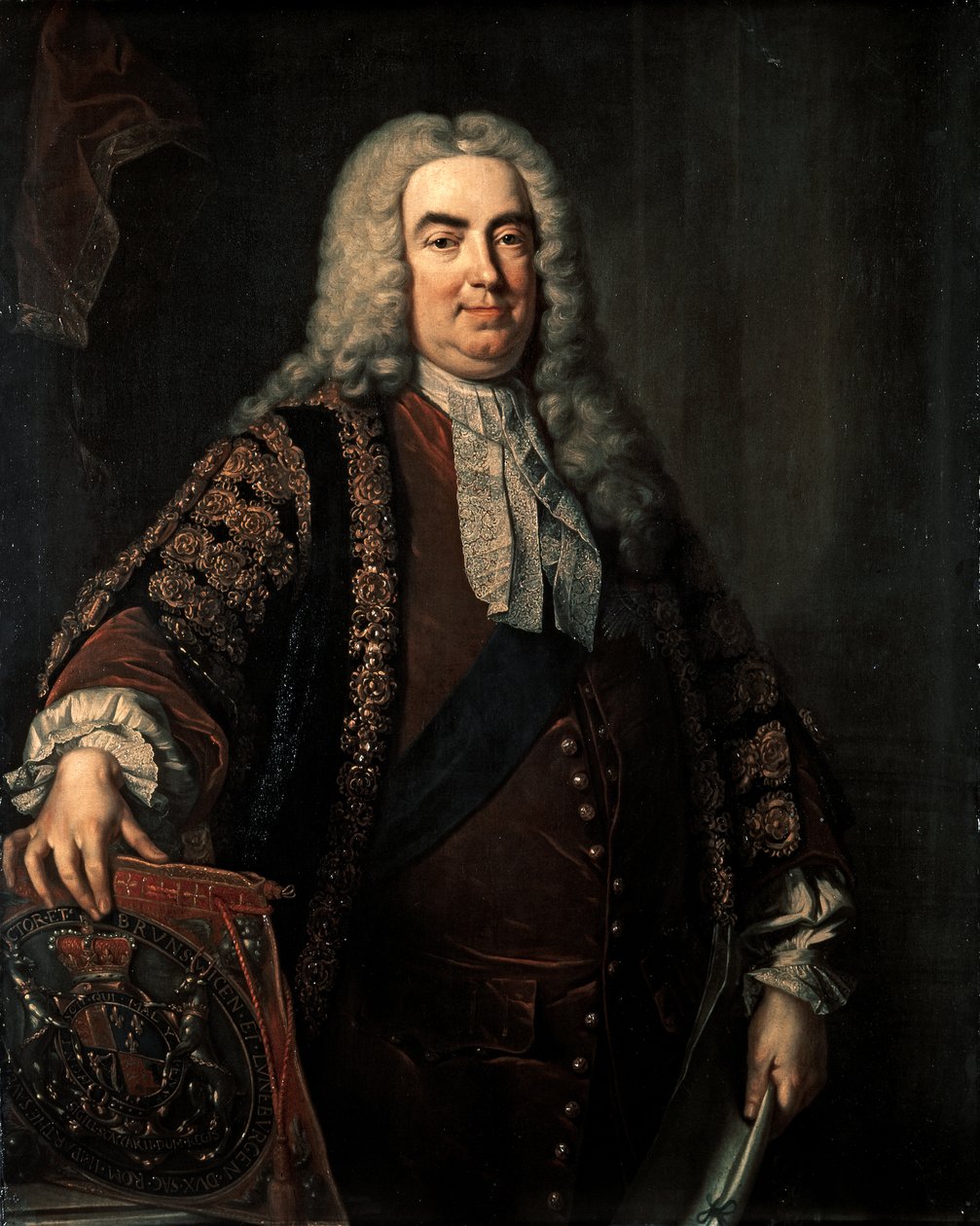WALPOLE Robert: Erster Earl von Oxford (1676-1745), ca. 1740 von Jean Baptiste Vanloo