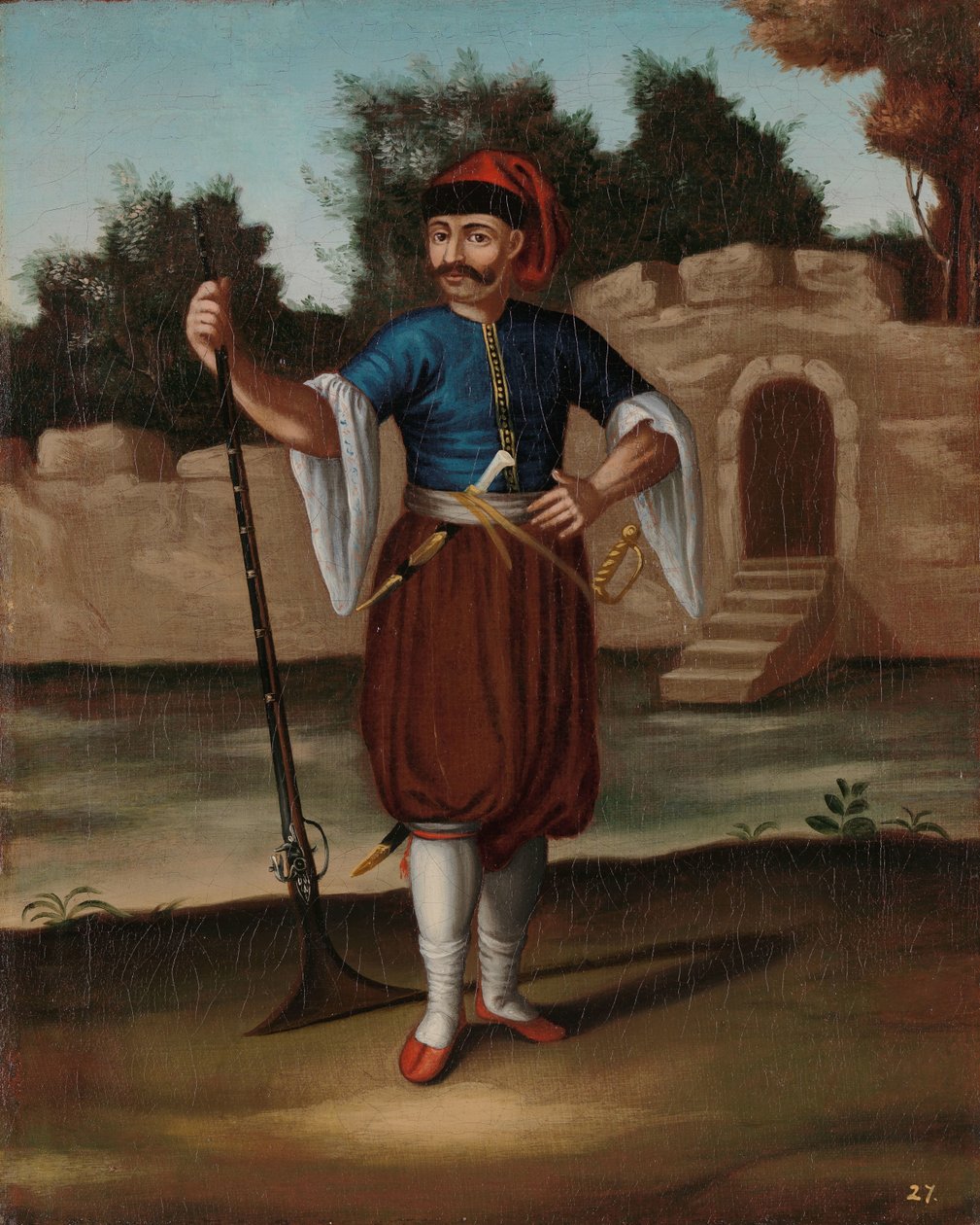 Albanischer Soldat von Jean Baptiste Vanmour (workshop of)
