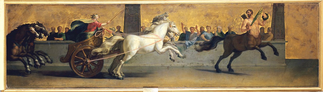 Die Erziehung des Achilles: Wagenrennen, Mitte bis Ende des 17. Jahrhunderts von Jean Baptiste de Champaigne