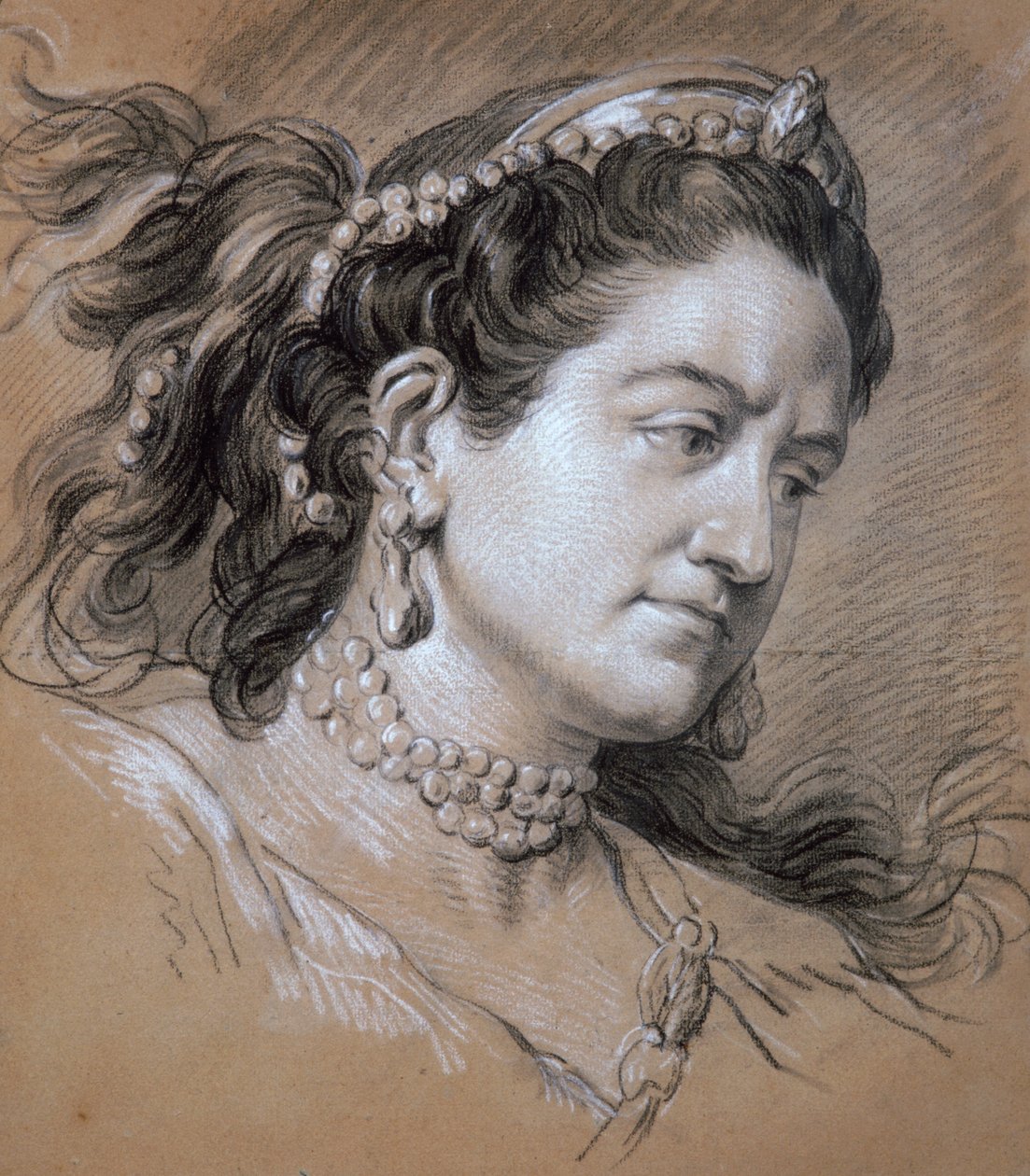 Porträt einer Frau, 18. Jahrhundert von Jean Baptiste van Loo