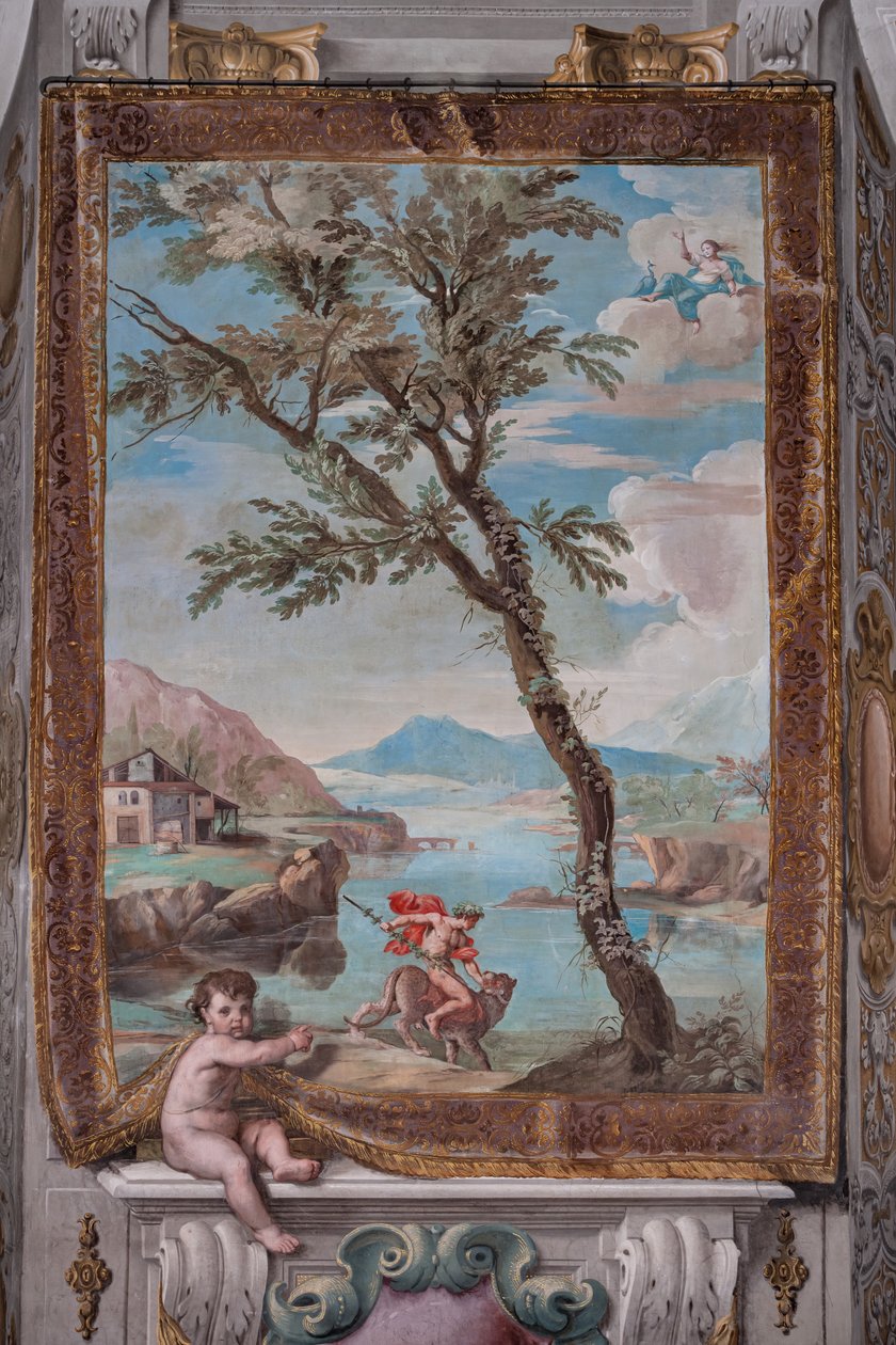 Bacchus zähmt den Tiger, den die Verfolgerin Juno gegen ihn geschickt hat von Jean Boulanger