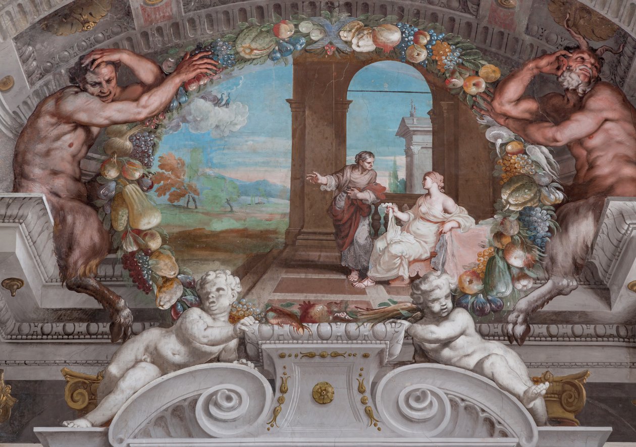 Eines der einundvierzig Tafeln mit Szenen, die die Ereignisse des Bacchus erzählen von Jean Boulanger