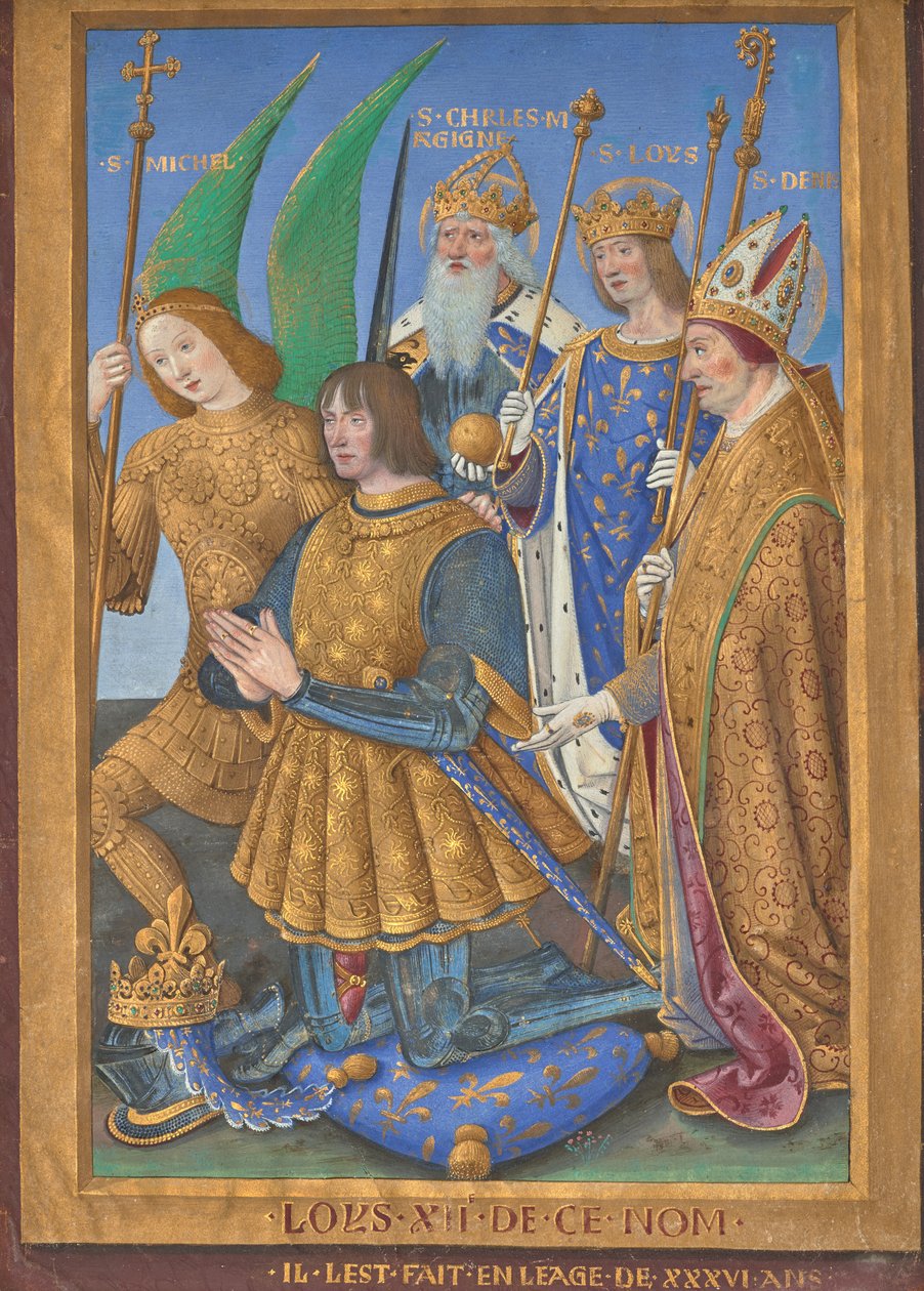 Blatt aus den Stunden von Ludwig XII. von Jean Bourdichon