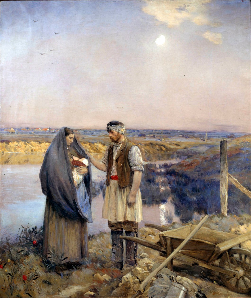 Der Tag einer Bauernfamilie von Jean Charles Cazin