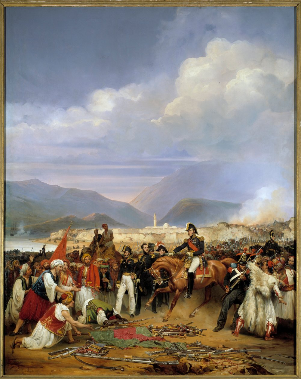 Griechischer Unabhängigkeitskrieg (1828-1833): Das Generalhaus erhält die Kapitulation der Burg von Morea am 30. Oktober 1828 von Jean Charles Langlois