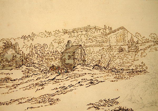Das Pavillon de Musique der Comtesse du Barry in Louveciennes, Paris von Jean Claude (attr. to) Nattes