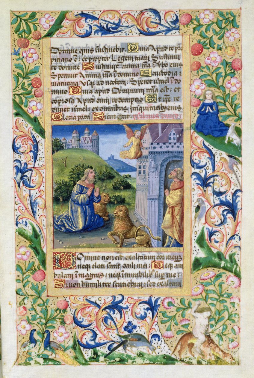 Antonius der Große und Paulus der Einsiedler, aus den Stundenbuch von Louis d