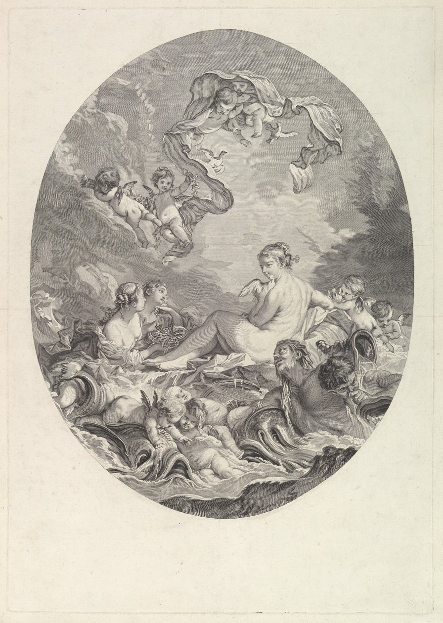 Geburt und Triumph der Venus, 18. Jahrhundert von Jean Daullé