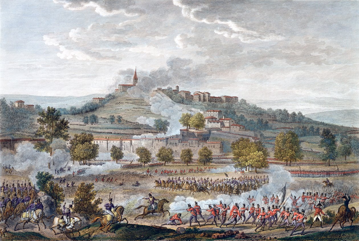 Die Schlacht von Montebello und Casteggio, Italien, 20 Prairial, Jahr 8, 9. Juni 1800 von Jean Duplessis-Bertaux