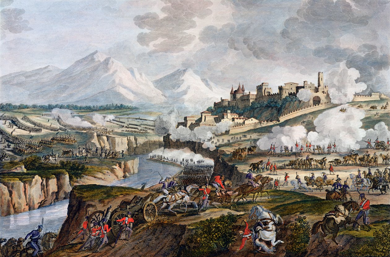 Die Schlacht von Rovereto, Italien, 18 Fructidor, Jahr 4 September 1796 von Jean Duplessis Bertaux