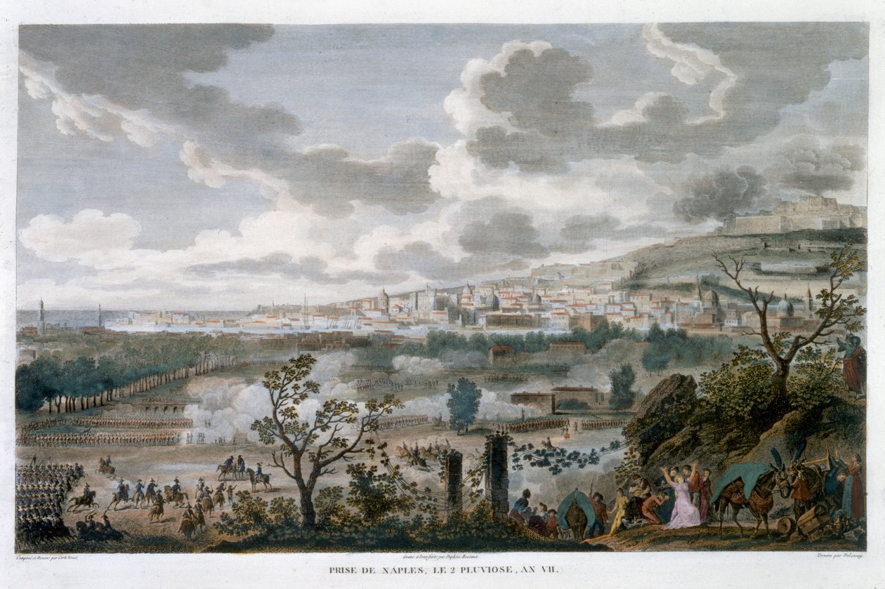 Die Eroberung von Neapel, 2 Pluviose, Jahr 7 (23. Januar 1799) von Jean Duplessis Bertaux