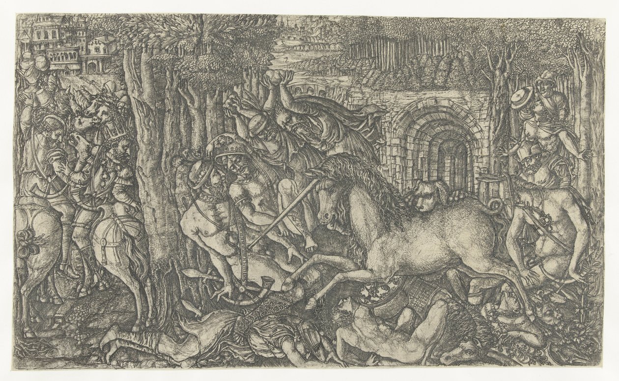 Der König flieht vor dem Einhorn von Jean Duvet