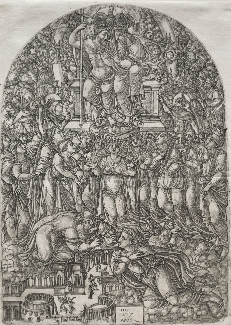 Die Apokalypse: Eine unzählbare Menge vor dem Thron, 1555 von Jean Duvet