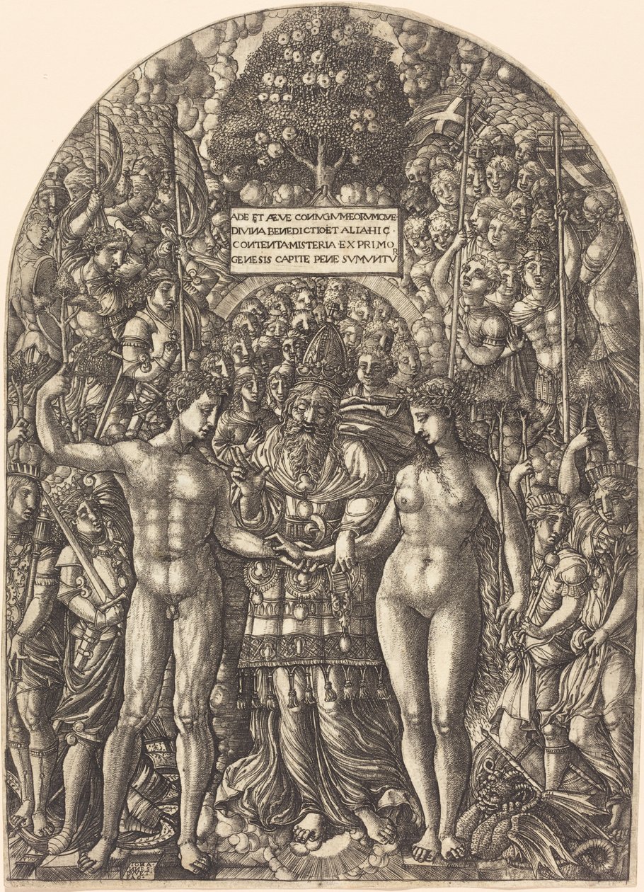 Die Hochzeit von Adam und Eva von Jean Duvet