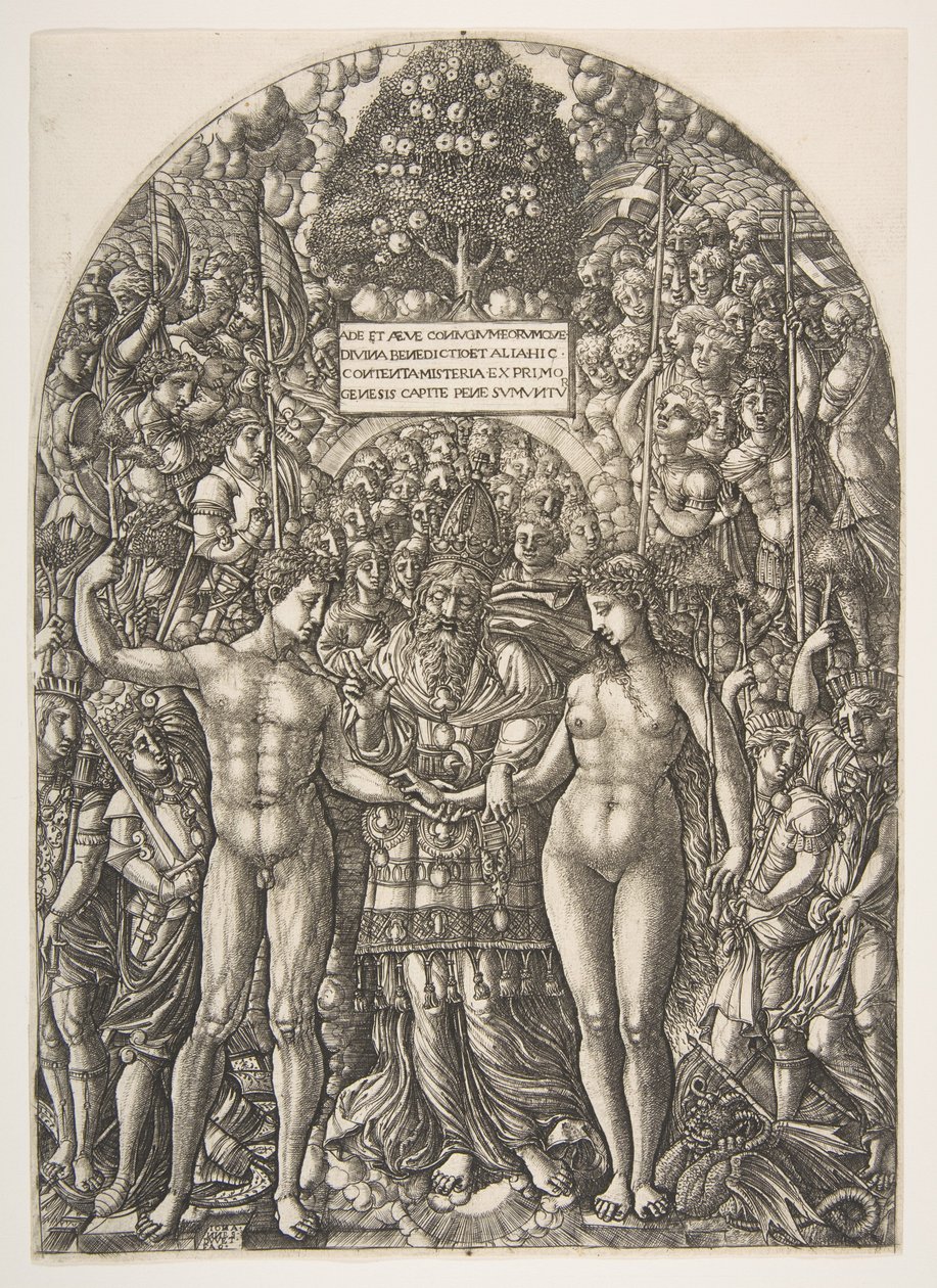 Die Hochzeit von Adam und Eva, aus der Apokalypse, ca. 1540-55 von Jean Duvet