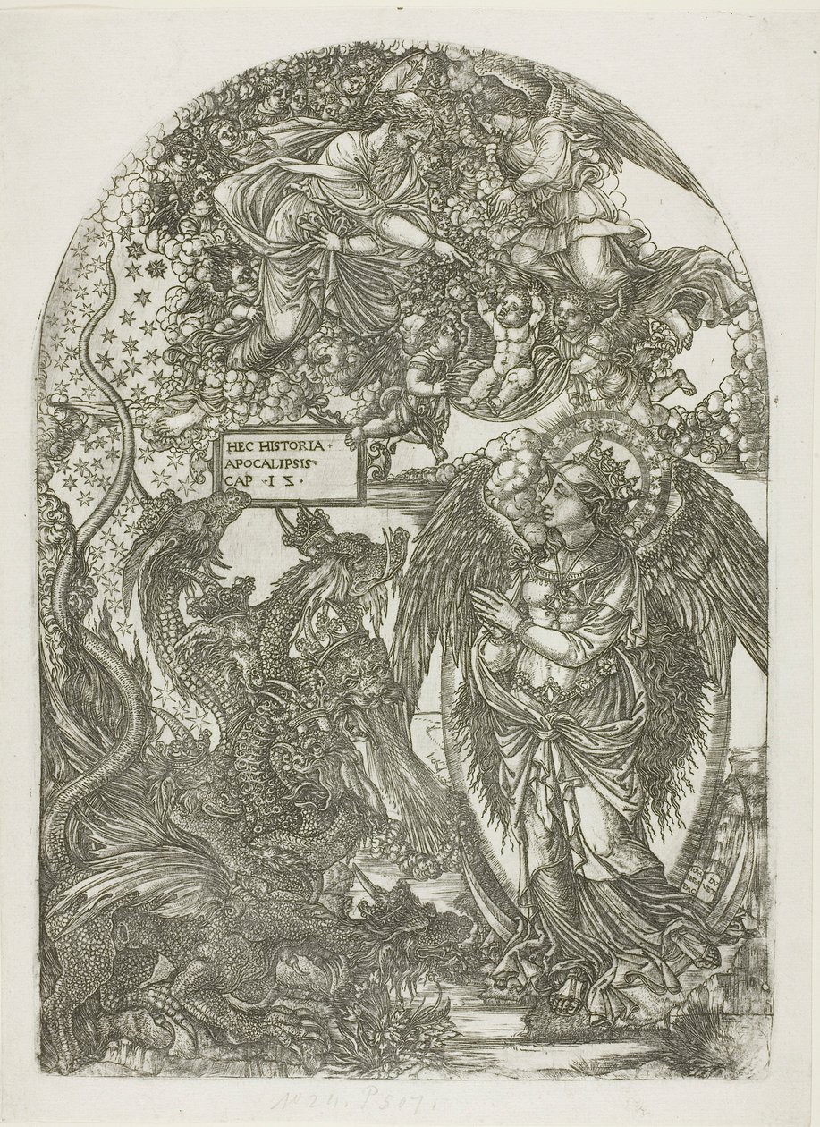 Die mit der Sonne bekleidete Frau von Jean Duvet