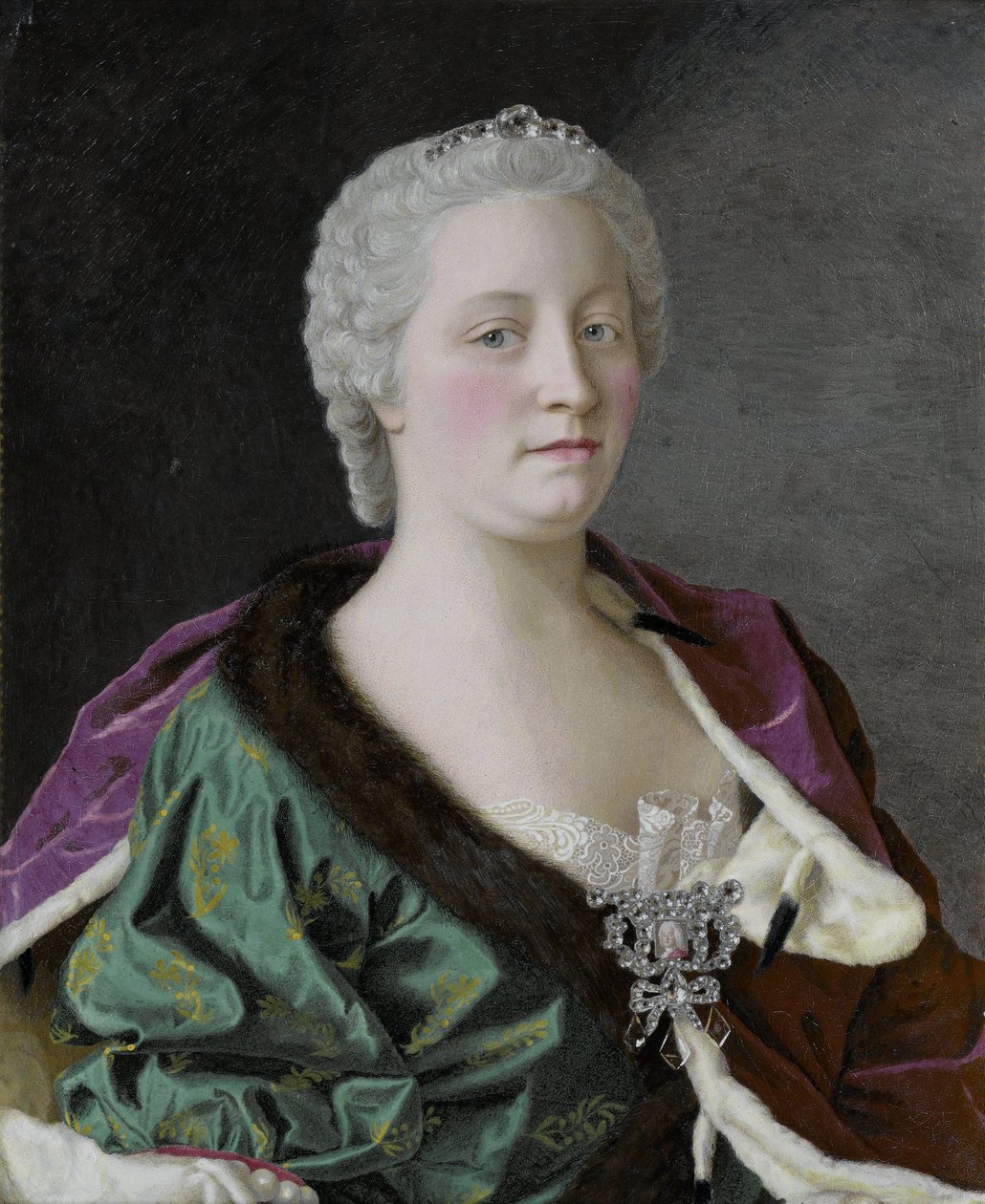 Maria Theresia von Österreich, Königin von Ungarn und Böhmen, und Römisch-Deutsche Kaiserin von Jean Étienne Liotard