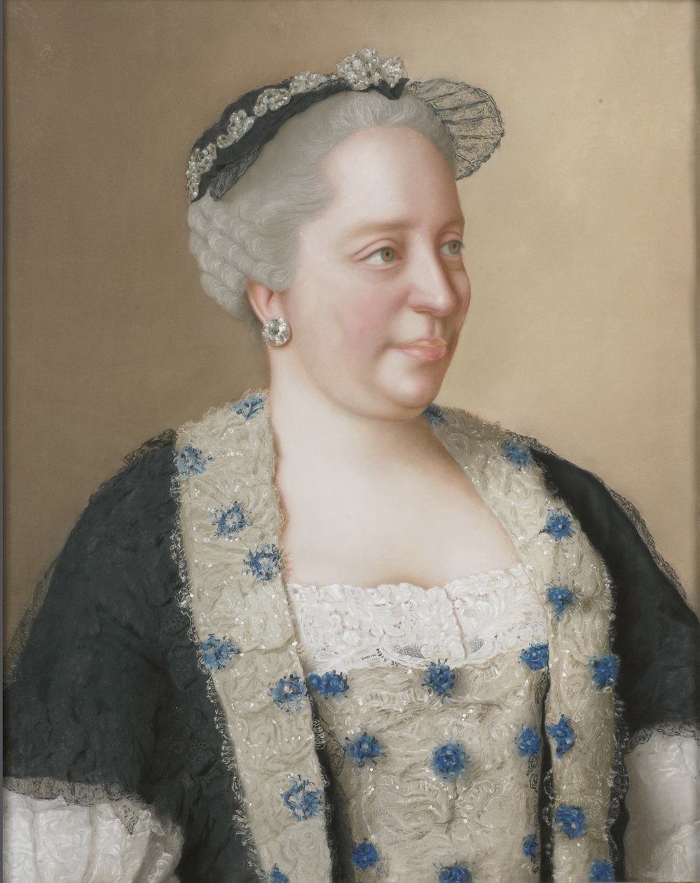 Porträt von Kaiserin Maria Theresia von Österreich 1717-1780, 1762 von Jean Étienne Liotard