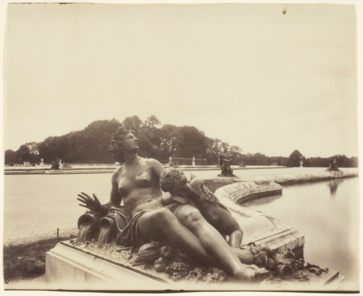 Versailles, Bassin du Nord von Jean Eugène Auguste Atget