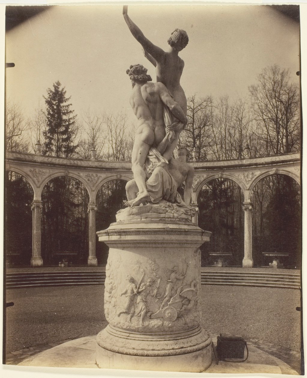 Versailles, Die Entführung der Proserpina durch Pluto von Jean Eugène Auguste Atget
