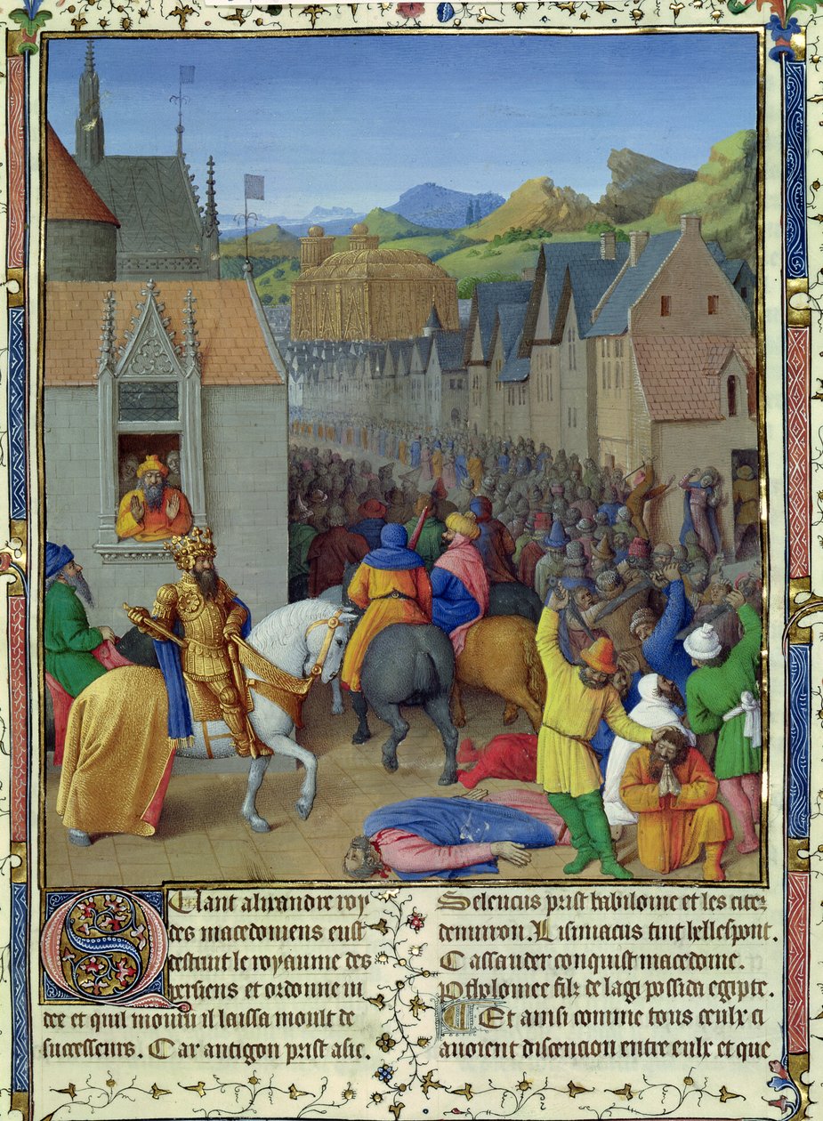 Einzug von Ptolemaios Soter in Jerusalem um 30 v. Chr., Illustration aus 