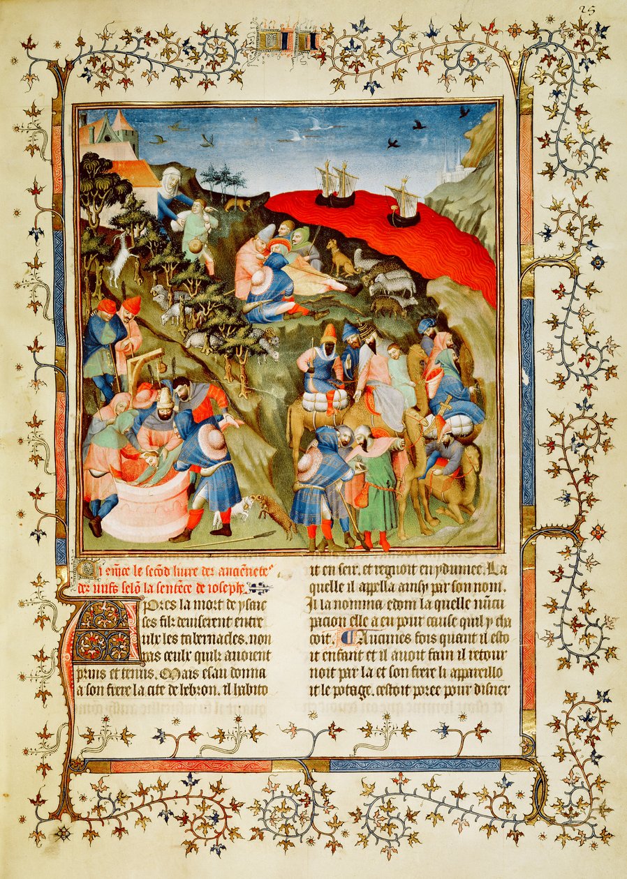 Ms Fr.247 f.25 Die Geschichte von Joseph, Illustration aus 