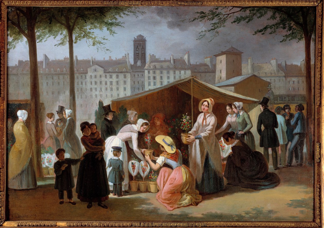 Der Blumenweg. Gemälde von Jean Francois Demay (1798-1850) von Jean Francois Demay