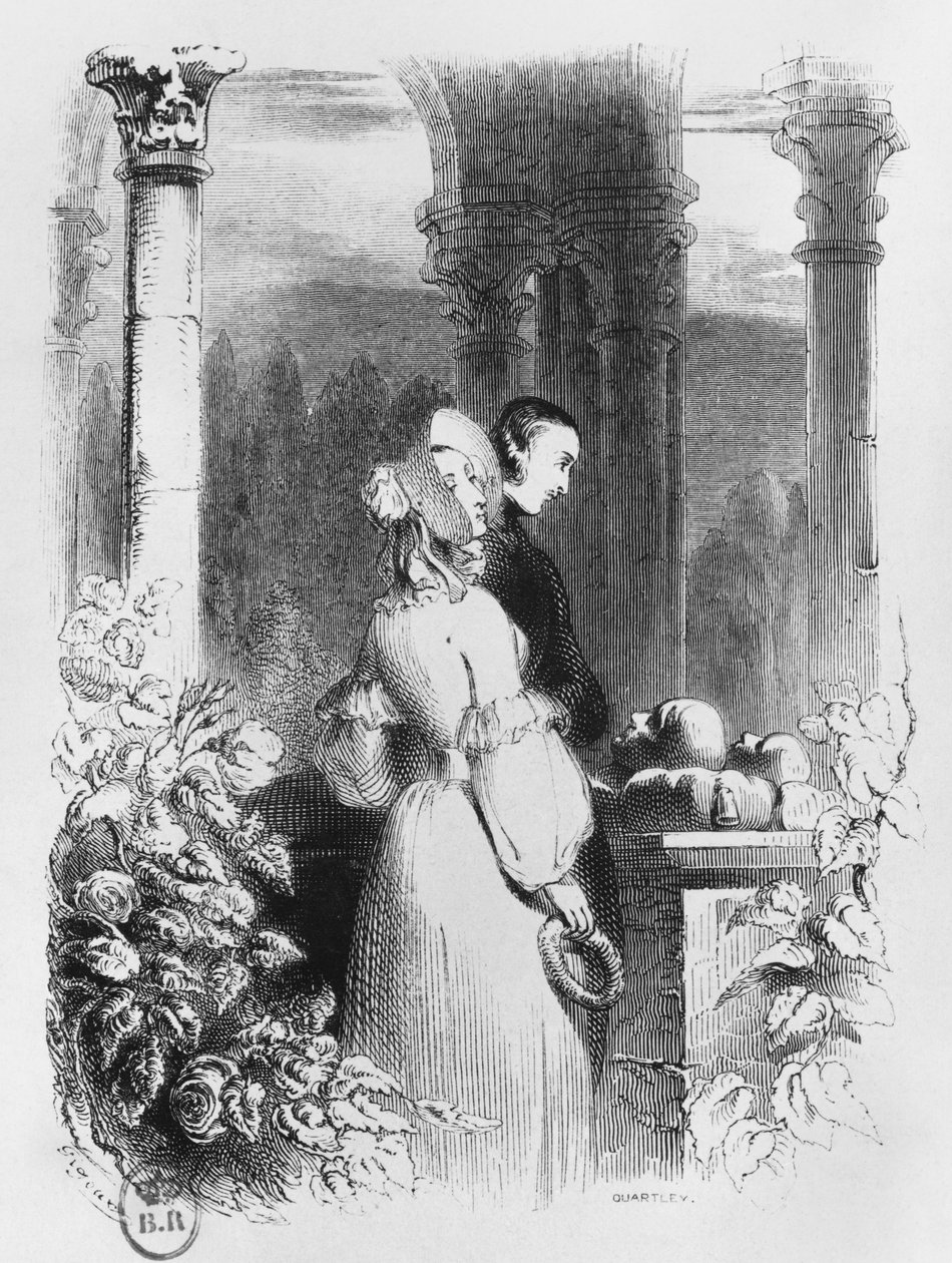 Besuch des Grabes von Heloise und Abelard, Illustration aus 