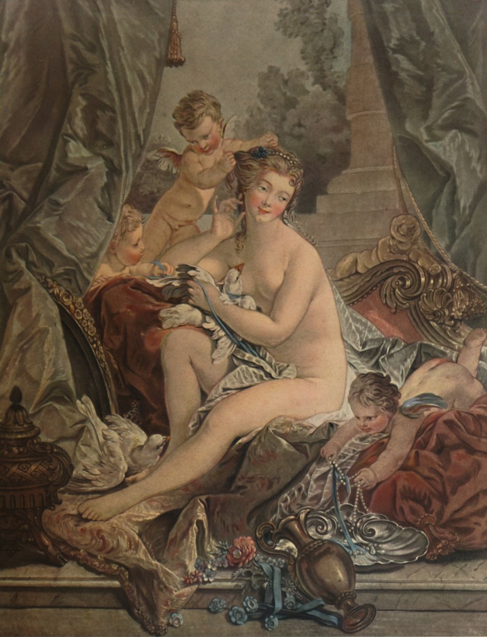 La Toilette De Venus, Venus beim Baden, 1783, 1913 von Jean Francois Janinet