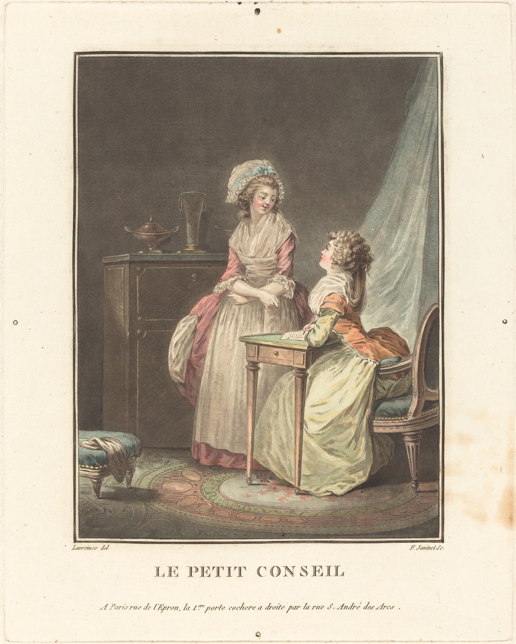 Le petit conseil von Jean-Francois Janinet