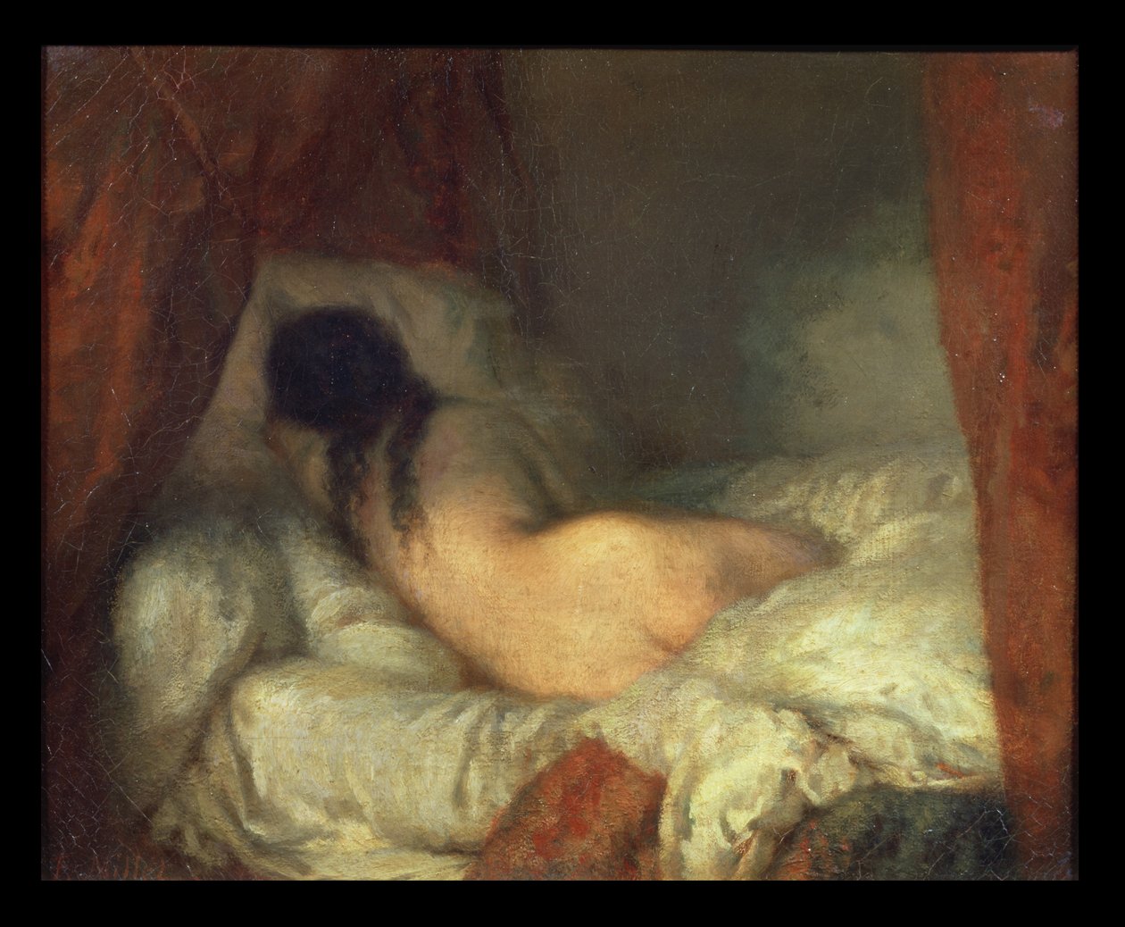 Liegender weiblicher Akt von Jean-Francois Millet