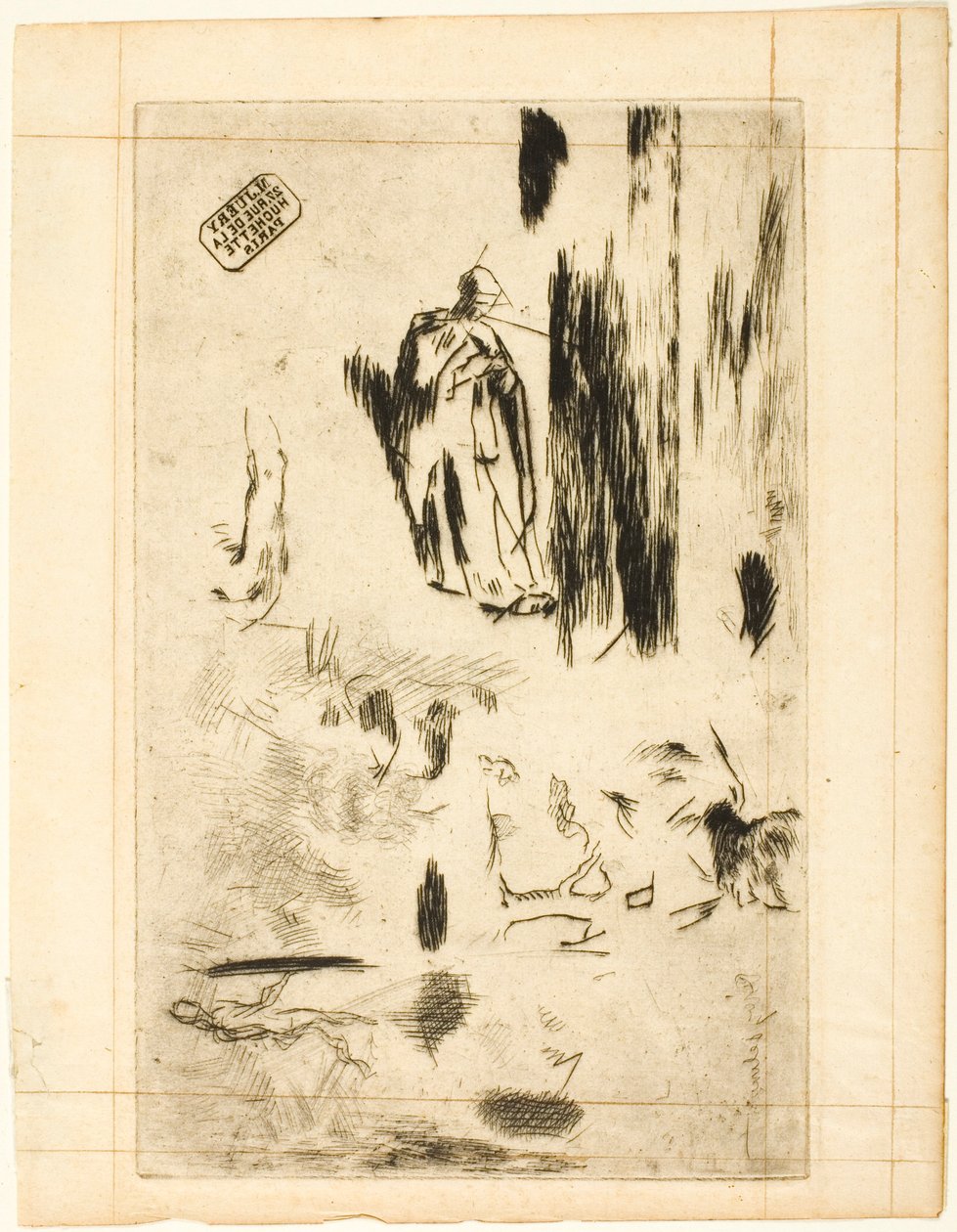 Verschiedene Skizzen von Jean-Francois Millet