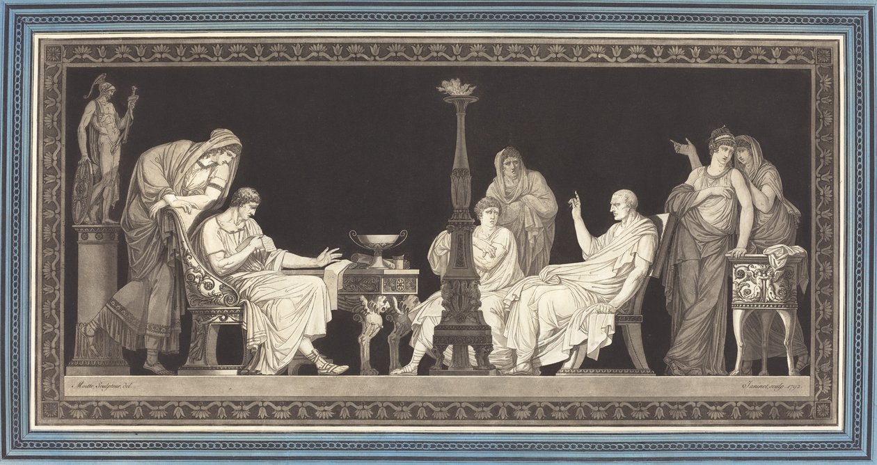Die Catilinarische Verschwörung von Jean François Janinet after Jean Guillaume Moitte